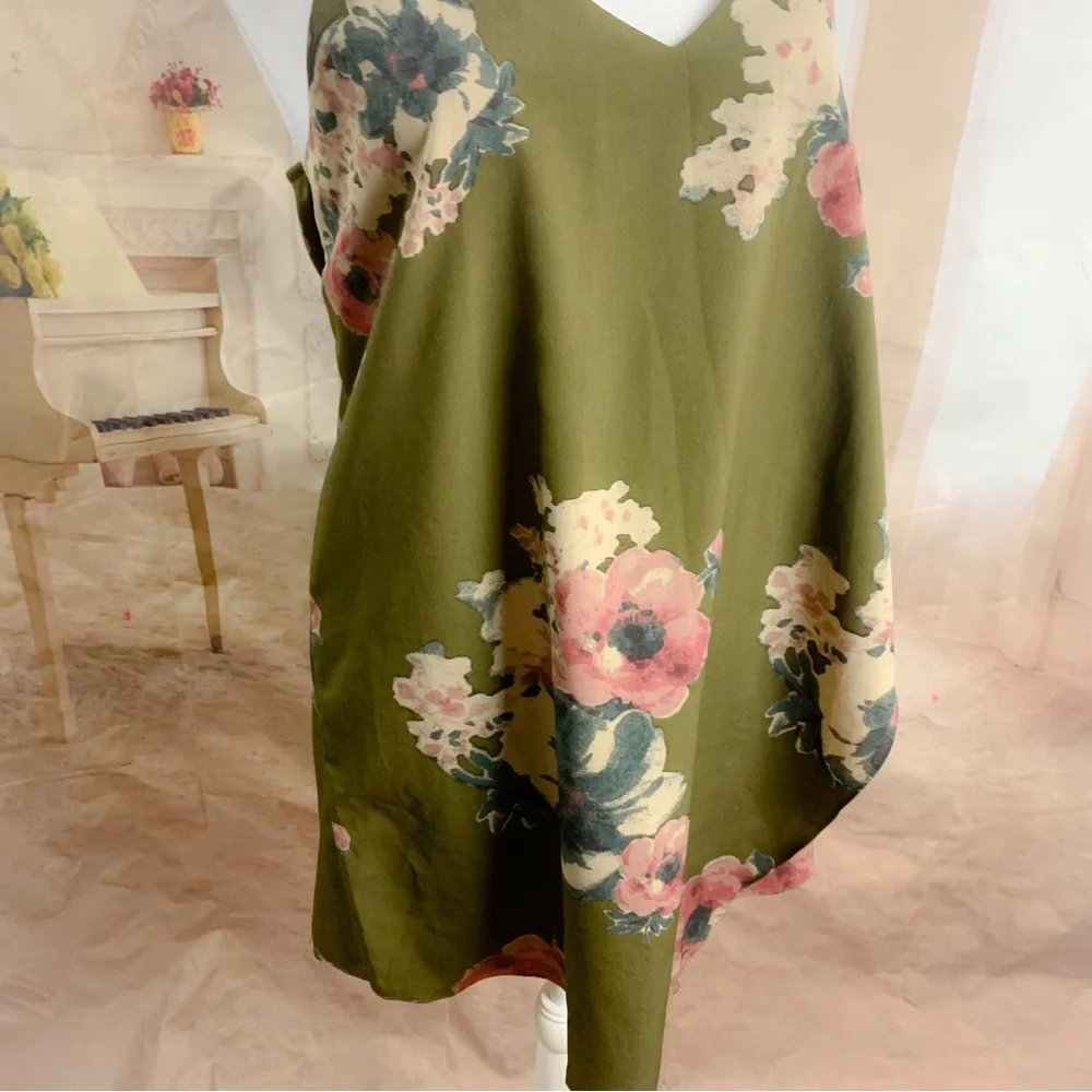 Free People Cascades Dress in Mushroom Combo - Picture 7 of 11